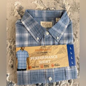 Weatherproof Vintage Blue Plaid Shirt